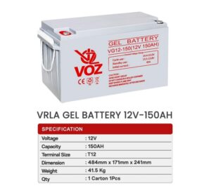 VRLA Gel Battery 12V 150AH