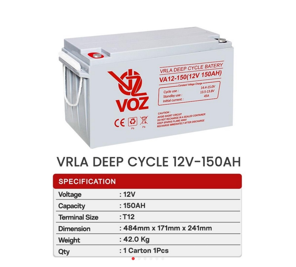 VRLA Deep Cycle 12V 150AH