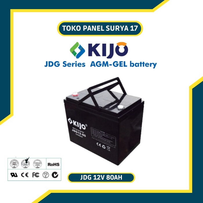 Baterai VRLA Kijo JDG 12V 80AH
