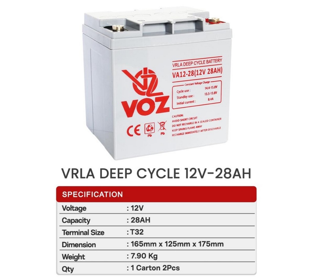 VRLA Deep Cycle 12V 28AH