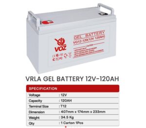 VRLA Gel Battery 12V 120AH