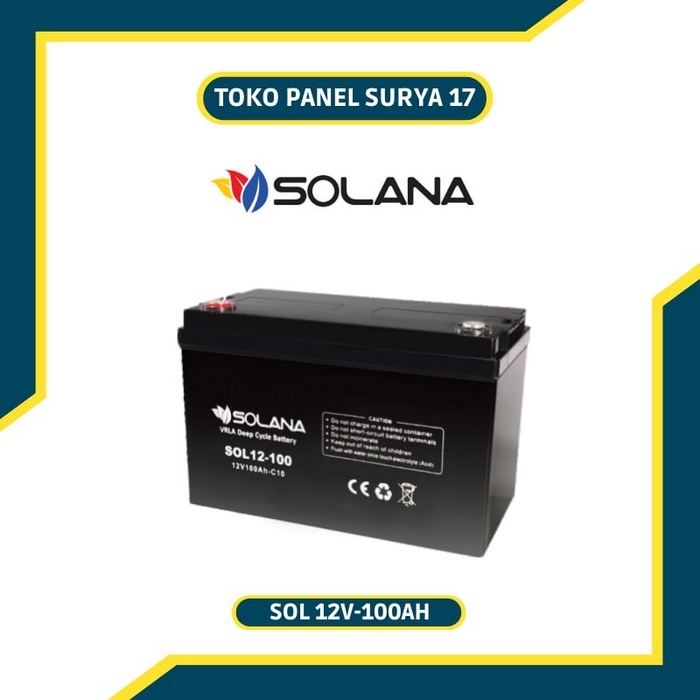 Baterai VRLA Solana Sol 12V 100AH