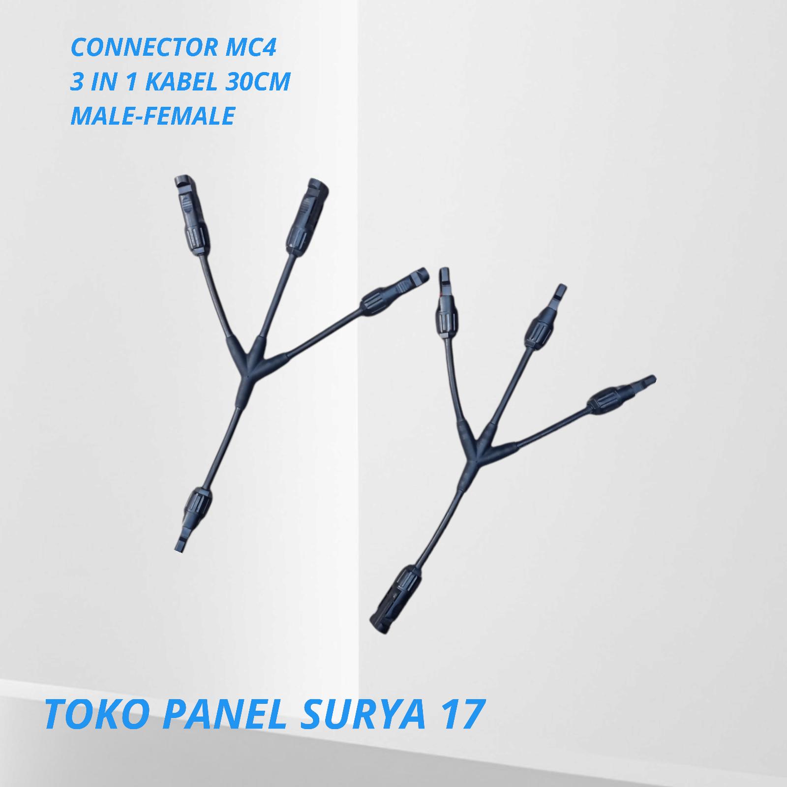 Connector MC4 3in1 Kabel 30cm Male-Female