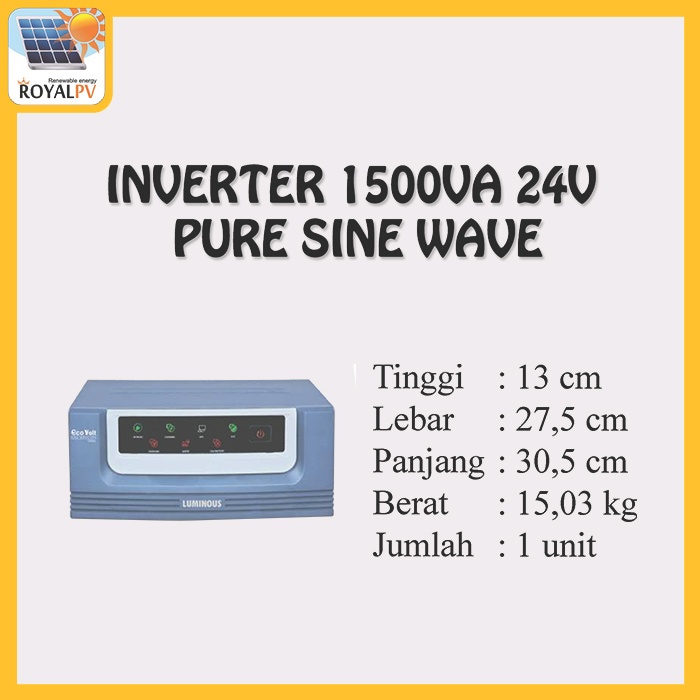 Inverter Luminous Eco Volt 1500VA - 24 V