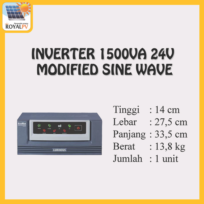 Inverter Modified Eco Watt 1500VA - 24 V Luminous