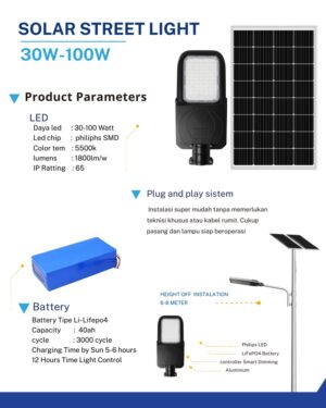 Solar Street Light 30W-100W